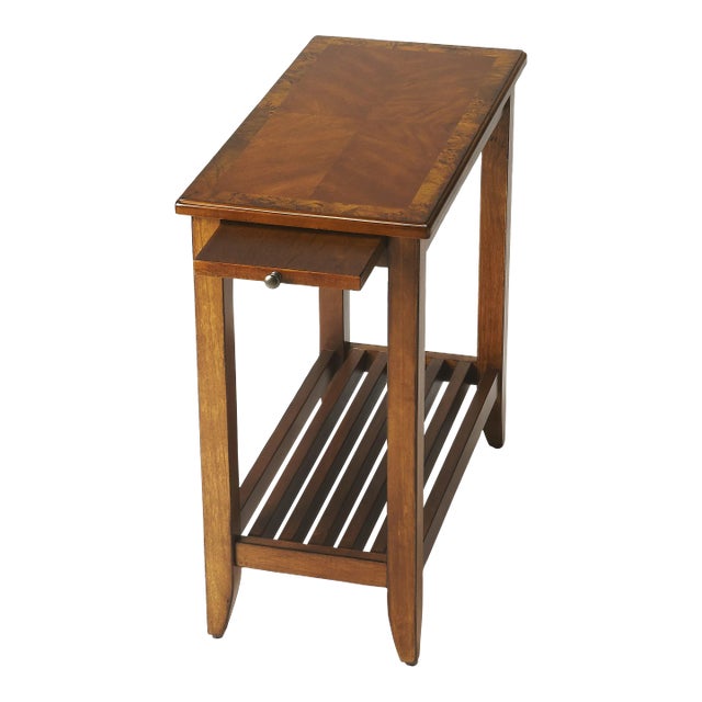 Irvine Side Table, Medium Brown For Sale