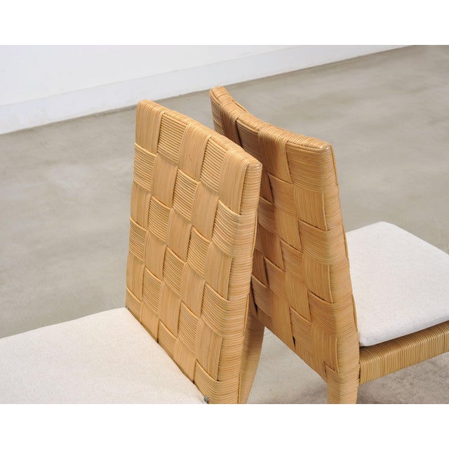 Beige Set of Twelve John Hutton Donghia Block Island Cane Dining Chairs For Sale - Image 8 of 18