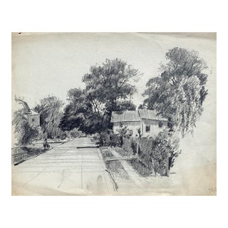1950s Norman Kent New England Streetscene For Sale