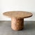 1970s Vintage MCM Round Cork Dining Table 70s For Sale - Image 5 of 10