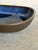 Ceramic Einar Johansen Soholm Ceramic Serving Platter Deep Blue Triangle Pattern Denmark Mid-Century Modern 1960s For Sale - Image 7 of 10