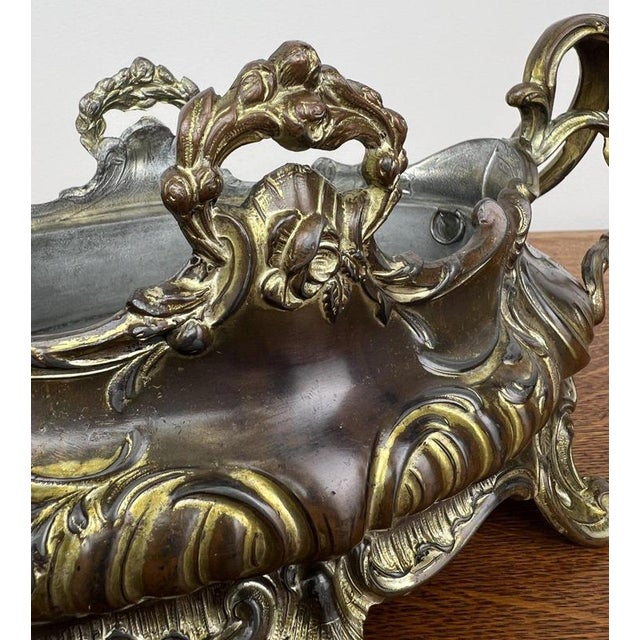 Vintage French Ornate Jardiniere For Sale - Image 11 of 13
