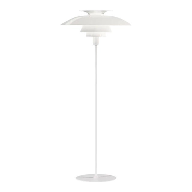 Poul Henningsen 'Ph 80' Floor Lamp for Louis Poulsen in White For Sale