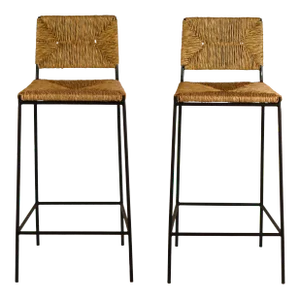 Campagne' Counter Height Stools by Design Frères - a Pair