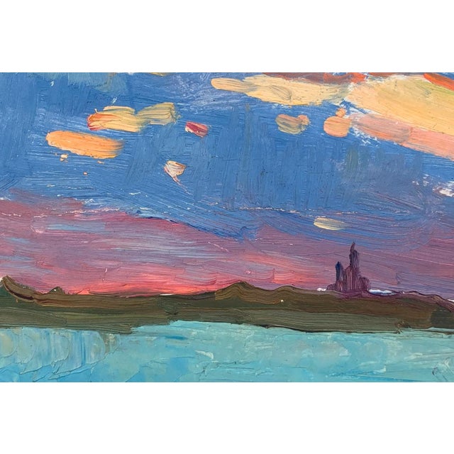 Vintage Ukrainian Landscape Oil Painting, Soviet Art, 1970s 23-33 For Sale - Image 4 of 6