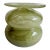 Vintage Handblown Chartreuse Art Glass Vase For Sale