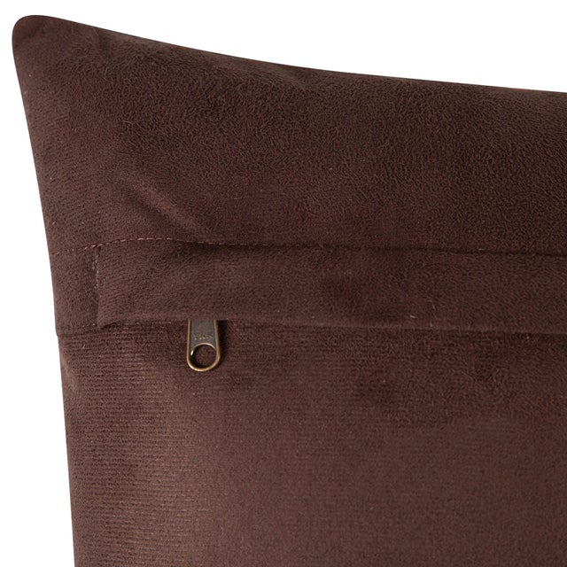 Textile Multicolor Cowhide Leather Patchwork Pillow - Hexagonal Design For Sale - Image 7 of 11