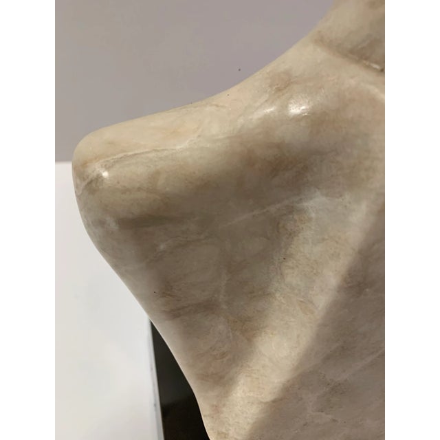 Tan Figural Marble Sculpture For Sale - Image 8 of 12