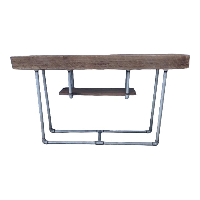 Vintage Industrial Foyer/ Console Table For Sale