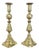 Victorian Brass Candlesticks, 1860s, Set of 2 For Sale