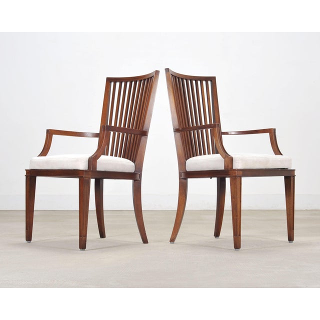 2000 - 2009 Set of Six Barbara Barry for Baker Spindle Back Dining Chairs For Sale - Image 5 of 18