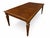 A handsome and substantial Ethan Allen dining set includes a rectangular dining table featuring a beautifully grained top...