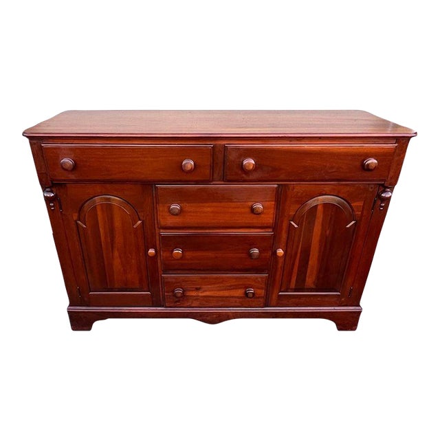 Mid 20th Century Vintage Solid Cherry Sideboard For Sale