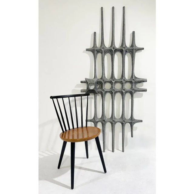 Mid-Century Modern Wrought Iron Wall Decoration, 1960s For Sale - Image 4 of 5