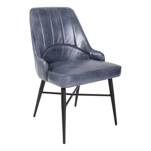 Melbourne Leather Accent Chair For Sale