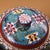Turquoise Vintage Chinese Cloisonné Enamel Gilt Lidded Jar – Floral Motif For Sale - Image 8 of 10