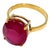 Bochic "Orient" Vintage Oval Shape Ruby Ring - 18K Gold & Silver For Sale - Image 15 of 18