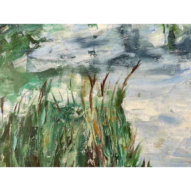 Large Tropical Painting of Palm Trees For Sale - Image 9 of 12