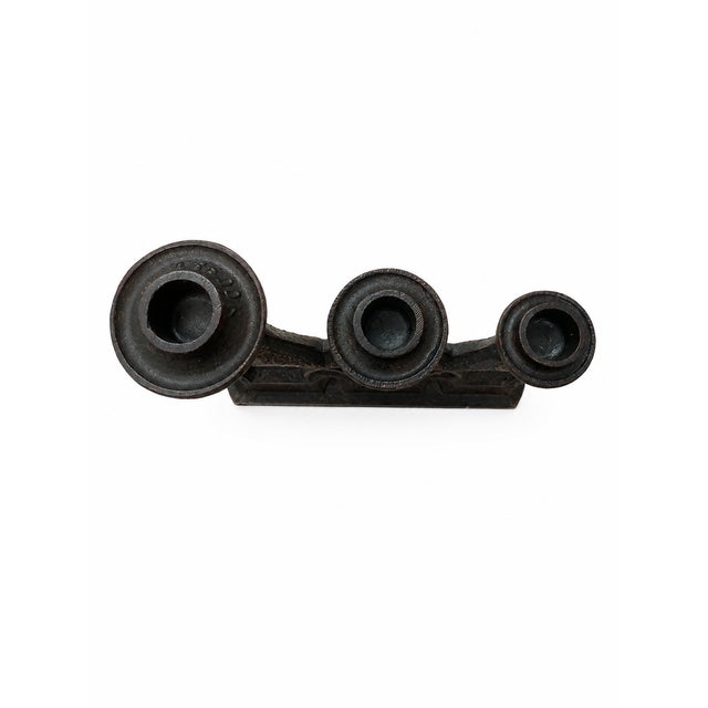 1960s Brutalist Cast Iron Matryoshka Russian Doll Candleholder, Soviet, 1960s For Sale - Image 5 of 7