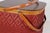 Mid-Century Red Woven Picnic Basket With Lid and Handles For Sale - Image 15 of 17