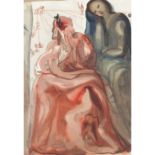 Original engraving from Salvador Dalí’s "The Divine Comedy" published by Editions d’Art Les Heures Claires, Paris, in...