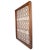 Solid teak wood frame with inset hand forged stunning iron screen. Great for use indoors or out with chestnut brown...