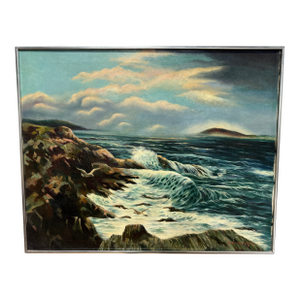 Martin J. Murray (American, 1908–1997) "Incoming Fog, Maine Coast" 1977