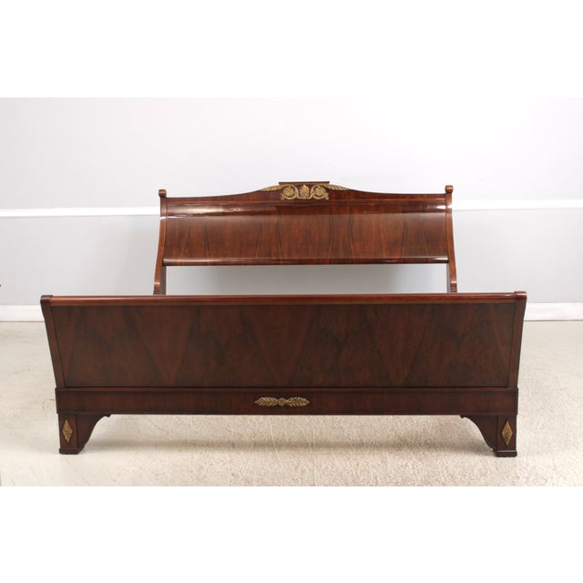 Age: Approx: 30 Years Old Details: Gold Accents High Quality Construction Large Impressive Bed OrmoluMounts Russian Empire...