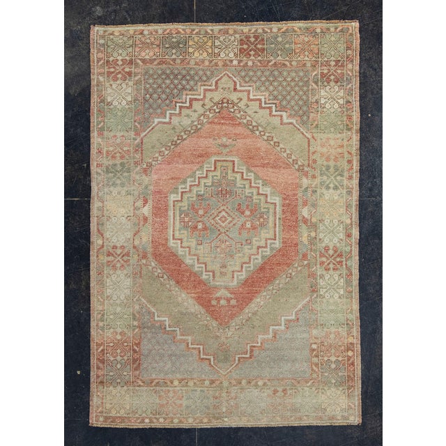 Red Turkish Vintage Anatolian Rug 3'8" x 5'6" #17570 For Sale - Image 8 of 8