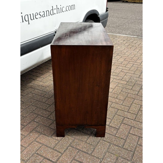 Wood Small Georgian Mahogany Chest of Drawers For Sale - Image 7 of 13