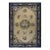 1920s Beige Medallion Greek Key Antique Chinese Peking Rug 6'2"x8'8" Wool Knotted Carpet For Sale
