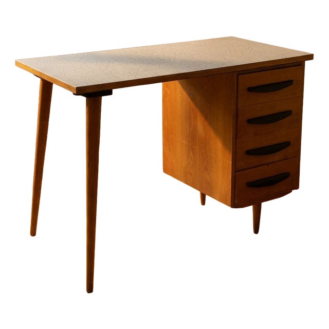 Writing Desk in Wooden with Four-Drawer, 20th Century For Sale