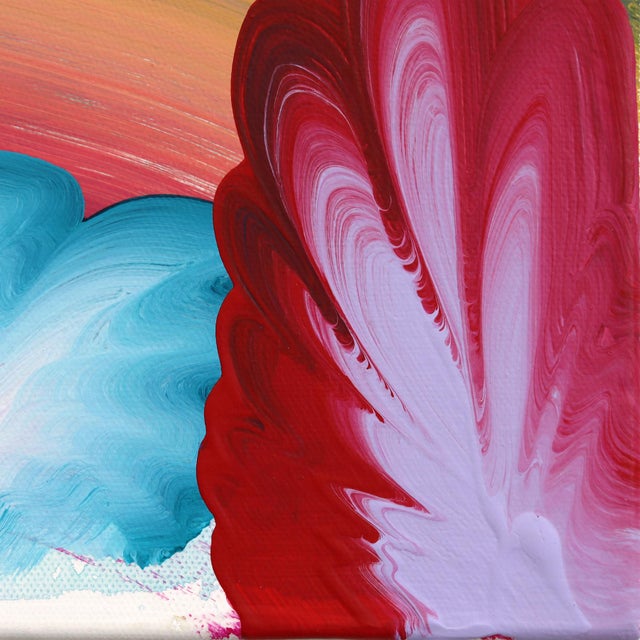 Rainbow Tornado 2 - Original Dynamic Spiral Abstract Acrylic Painting For Sale In Los Angeles - Image 6 of 9