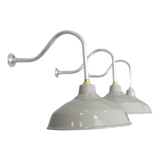 Wall Mounted Industrial Lights from Benjamin, 1950s For Sale