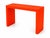Mid Century Modern Parsons Style Console Corvette Red For Sale - Image 4 of 4