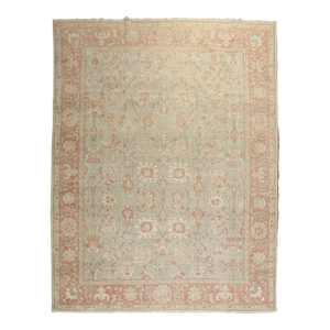 Soft Green Turkish Rug, 8'5'' X 11'6''