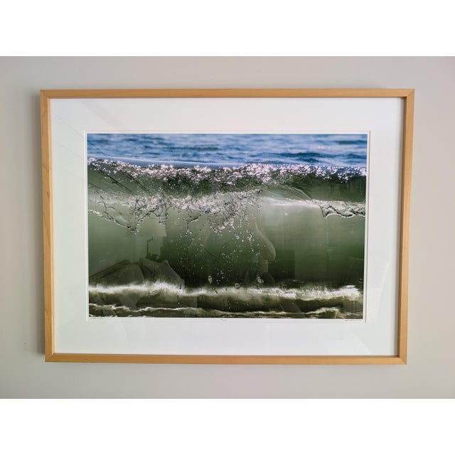 "Wave #7455," #2 of 5 (2016) A striking large-format color archival pigment print photograph from acclaimed California...