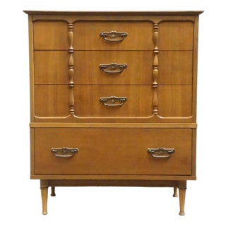 Ballman Cummings Solid Hard Rock Maple Colonial Early American 36" Chest of Drawers For Sale