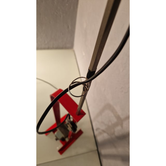 Red Red Toio Floor Lamp by Achille and Pier Giacomo Castiglioni for Flos, 1980s For Sale - Image 8 of 16