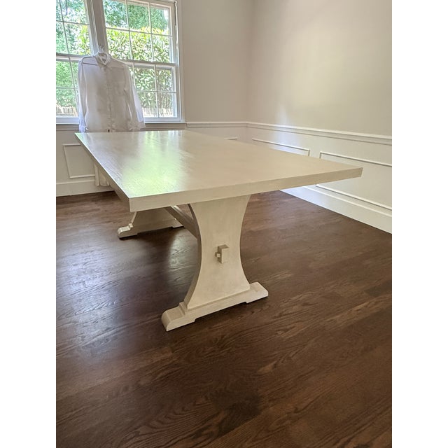 Tritter Feefer Daniel Dining Table A fresh take on mortise and tenon trestles, this dining table design draws from modern...