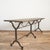 Antique French Cast Iron Bistro Table with Wooden Top A beautiful late 19th century French cast iron table with its...