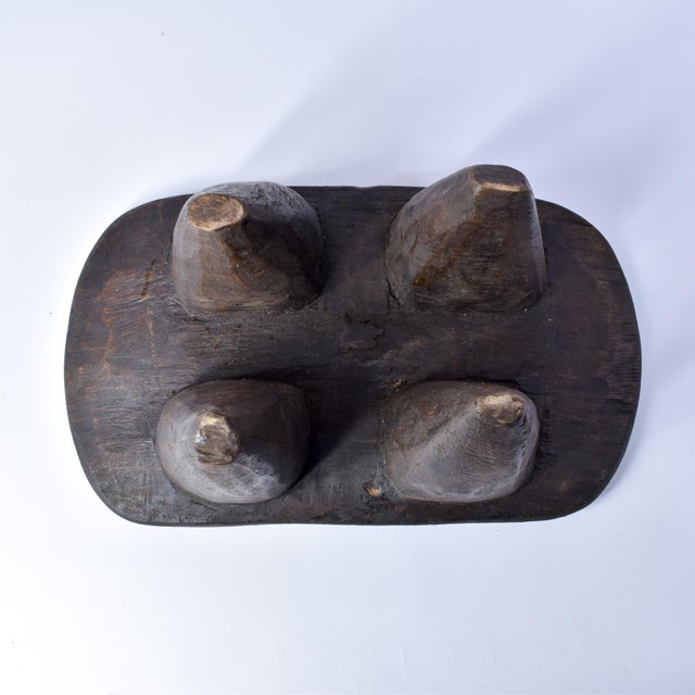 Brown Mid 20th Century Vintage African Stool Burkina Faso For Sale - Image 8 of 13