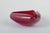 Murano, Italy. Organic-shaped bowl in ruby red glass with trapped air bubbles in decoration (bullicante technique). Softly...