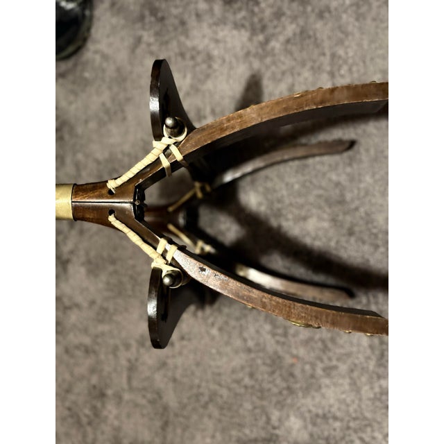1960s Egyptian Camel Saddle Stool 1950 For Sale - Image 5 of 12