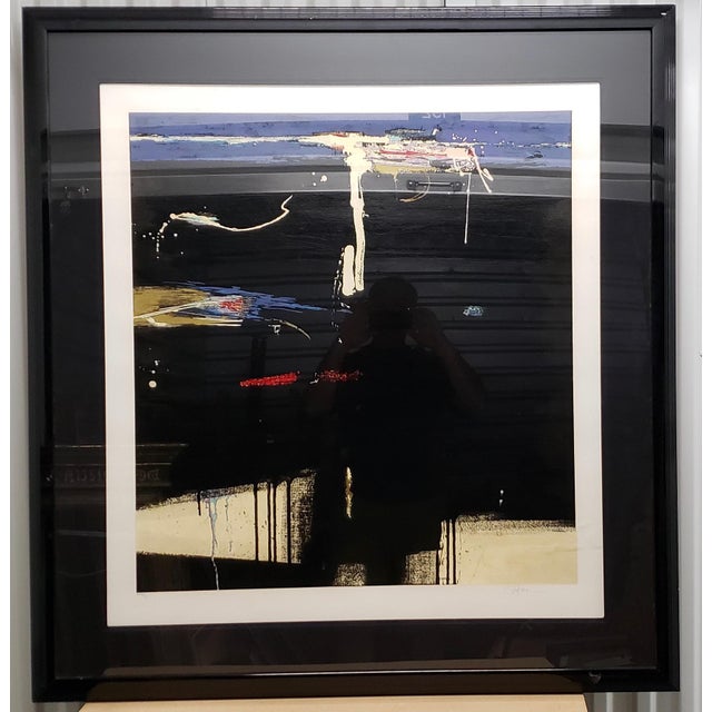 Paint Seikichi Takara "Nightscape" Limited Edition Serigraph C.1989 For Sale - Image 7 of 7