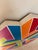 Vintage Large Hard Edge Abstract Geometric Shaped Painting, Manner of Frank Stella For Sale In New York - Image 6 of 12