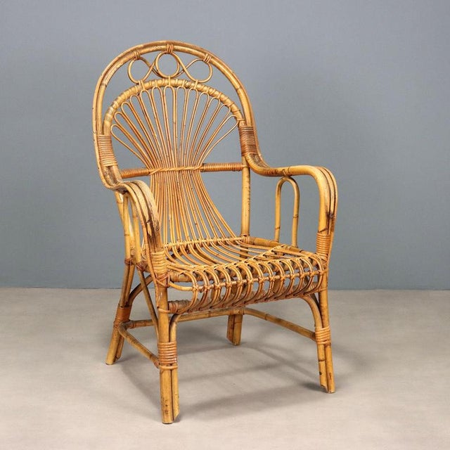 Vintage Chair in Bamboo For Sale - Image 10 of 10