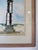 Green 1990’s Joanna Krasnansky Coastal Lighthouse Watercolor Painting, Framed Under Glass For Sale - Image 8 of 12
