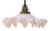 Art Nouveau French Clichy Pink Colored Glass Pendant Light, 1920s For Sale