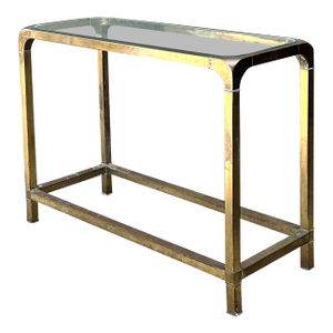 Vintage Brass Console Table After Mastercraft